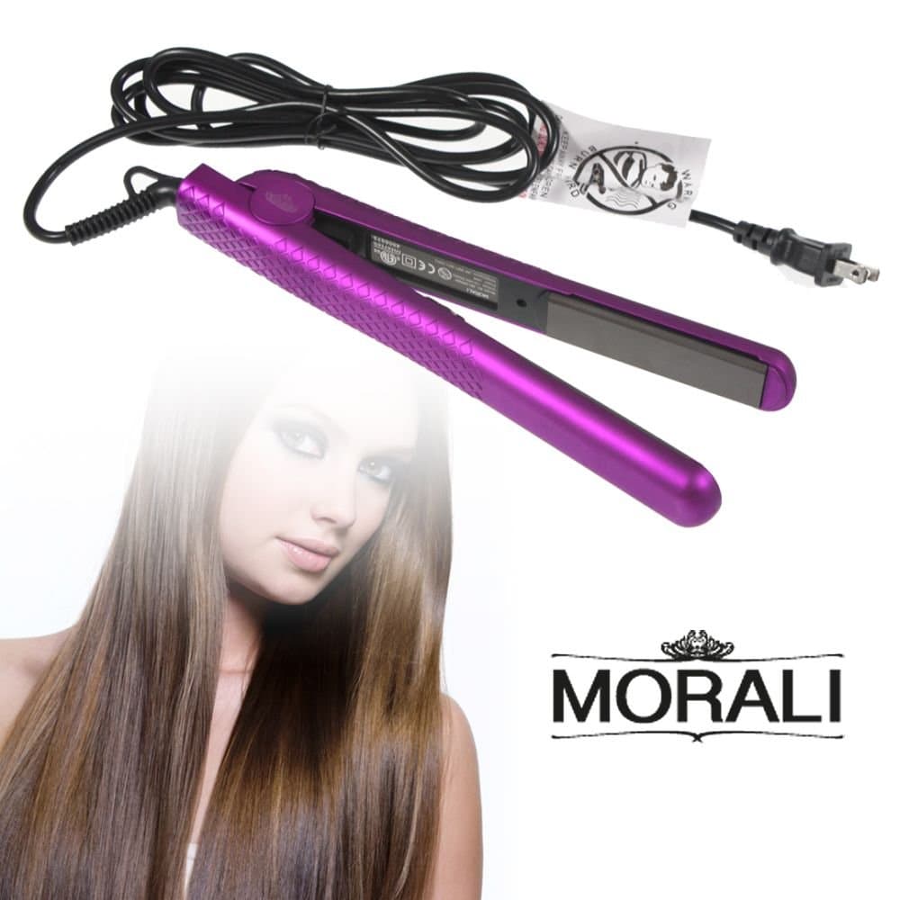 Morali Elizabethan Collection Purple Amethyst Ceramic Flat Iron Professional Salon Model