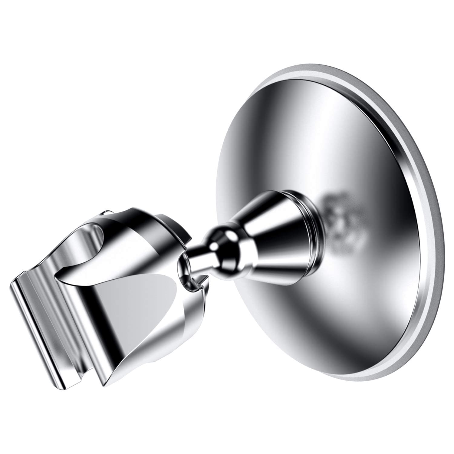 Vacuum Suction Cup Shower Head Holder Adjustable Handheld Shower Head Holder, Bidet Sprayer Reusable Removable Shower Bracket Shower Head Wall Mount Holder with Adhesive mat