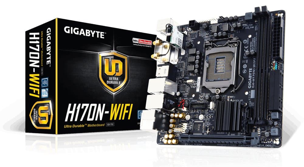GIGABYTE LGA1151 Intel H170 Mini-ITX DDR4 Motherboard GA-H170N-WIFI