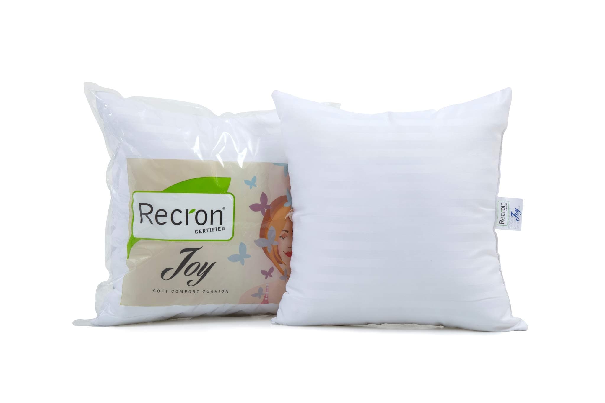 Recron Certified Polyester Cushion , 16x16 inch, White, 1 Piece