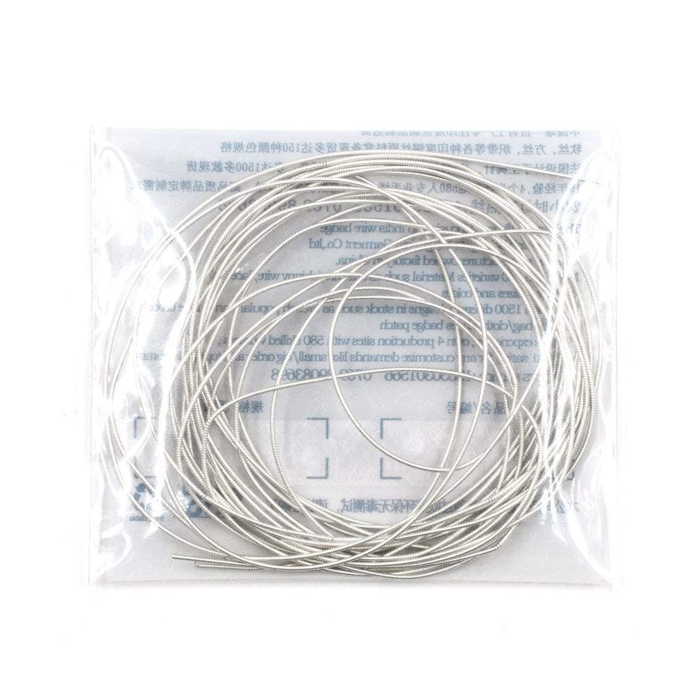 1mm French Bullion Wire, French Coil, Gold Work Embroidery Silk Thread, Sewing DIY Accessories Jewelry Making Embroidery Metalic Purl Wire, 110inch (Silver)