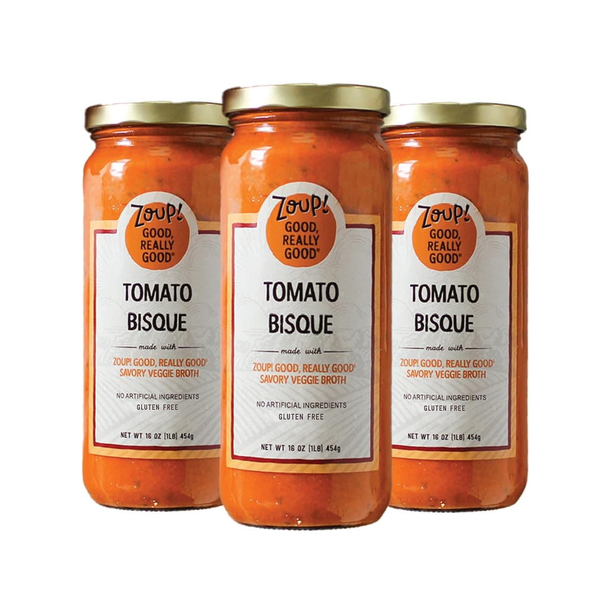 Tomato Bisque by Zoup! Good, Really Good - No Artificial Ingredients, No Preservatives, Gluten Free Tomato Bisque, 16 oz Ready to Serve (3 Pack)