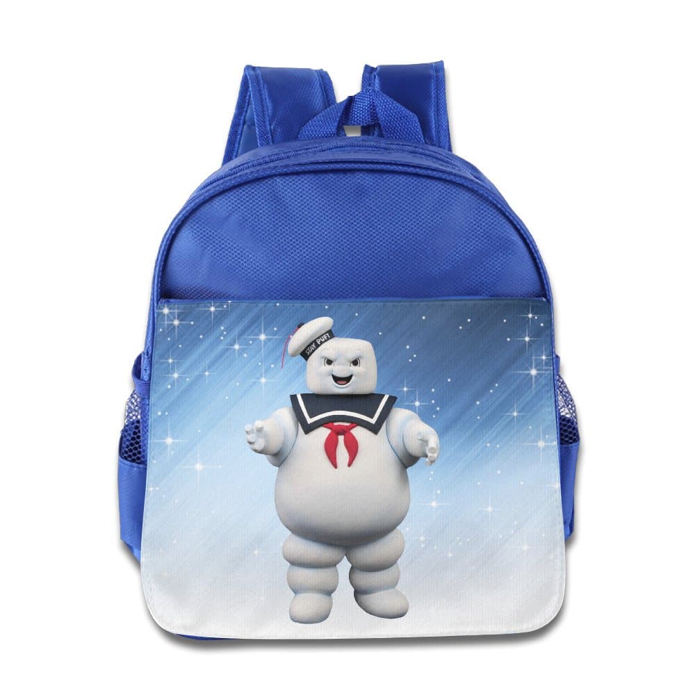 ELF STORY - Stay Puft Marshmallow Man Little Kid Baby Boys Girls Toddler School Backpack RoyalBlue