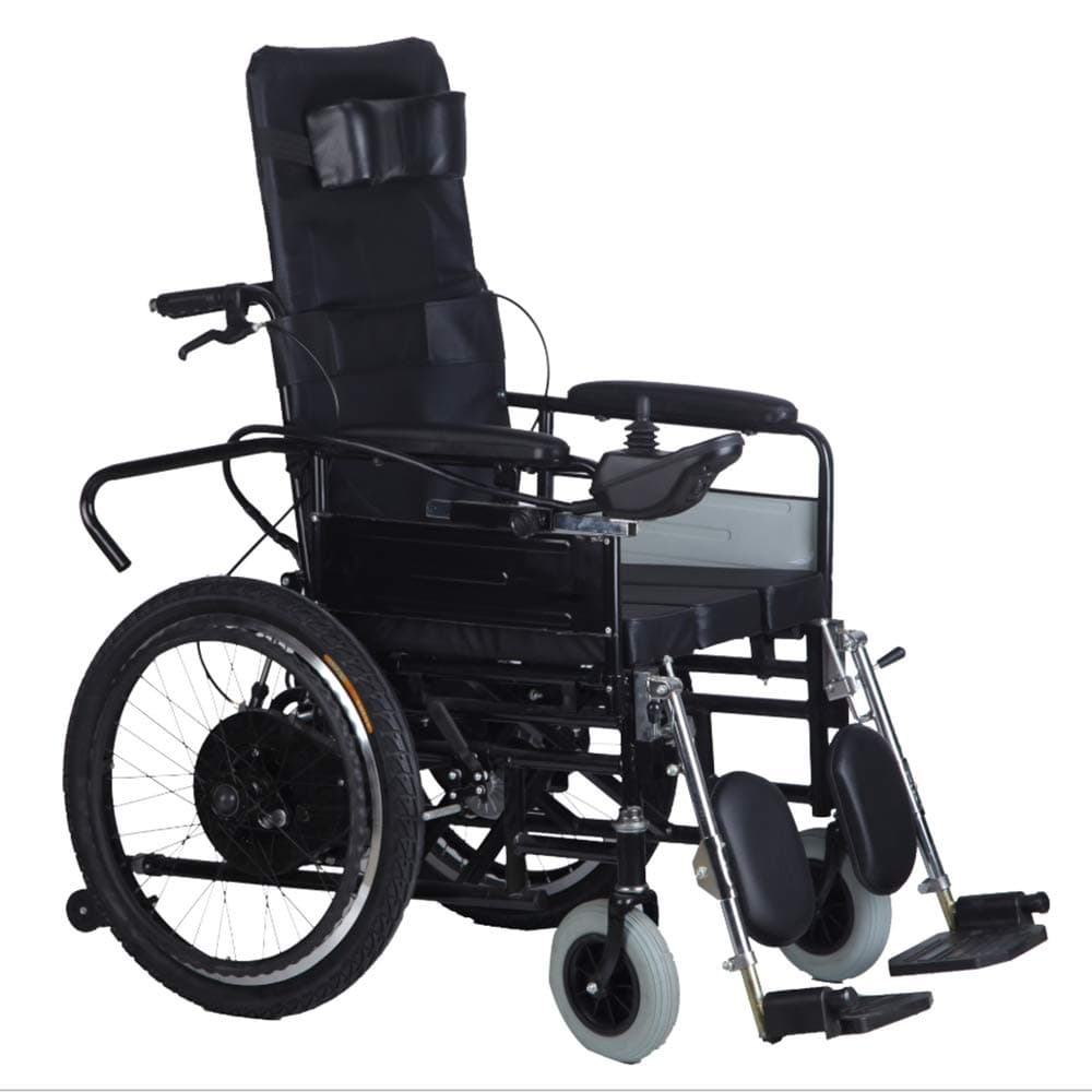 Electric Wheelchair Light Folding 24V250W*2 Motor Power 24V12AH Battery Capacity Maximum Stroke 20Km Suitable for The Elderly And Disabled