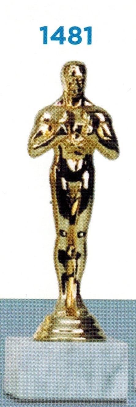 Trophy premiazioni Prize Oscar – H 15 cm – Finished – Marble Base Figurine Subject Plastic Made in Italy