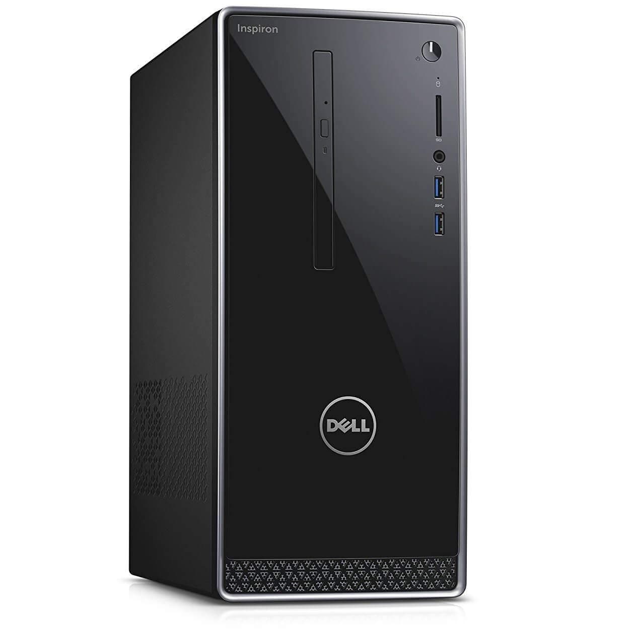 Dell Inspiron High Performance Tower Computer PC (Intel Quad Core i7-7700, 16GB_DDR4 Ram, 128GB_SSD+1TB_HDD, NVIDIA GeForce GTX_1050, HDMI, WIFI, DVD-RW) Win 10 Pro