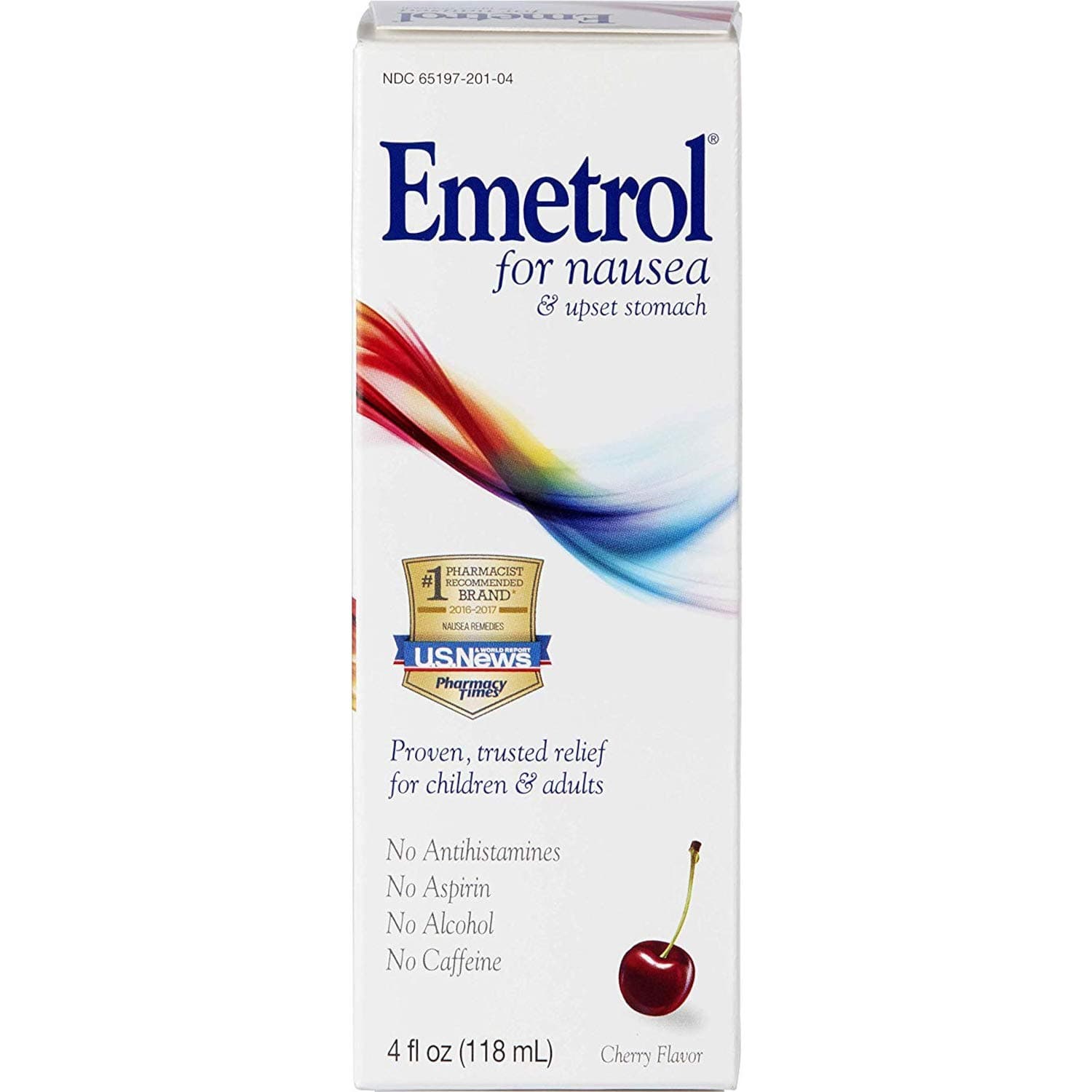 Emetrol Emetrol Nausea Relief Liquid Cherry Flavor, Cherry Flavor 4 oz (Pack of 3)