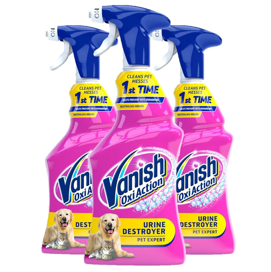 Oxi Action Pet Expert Urine Destroyer Spray, Pack of 3
