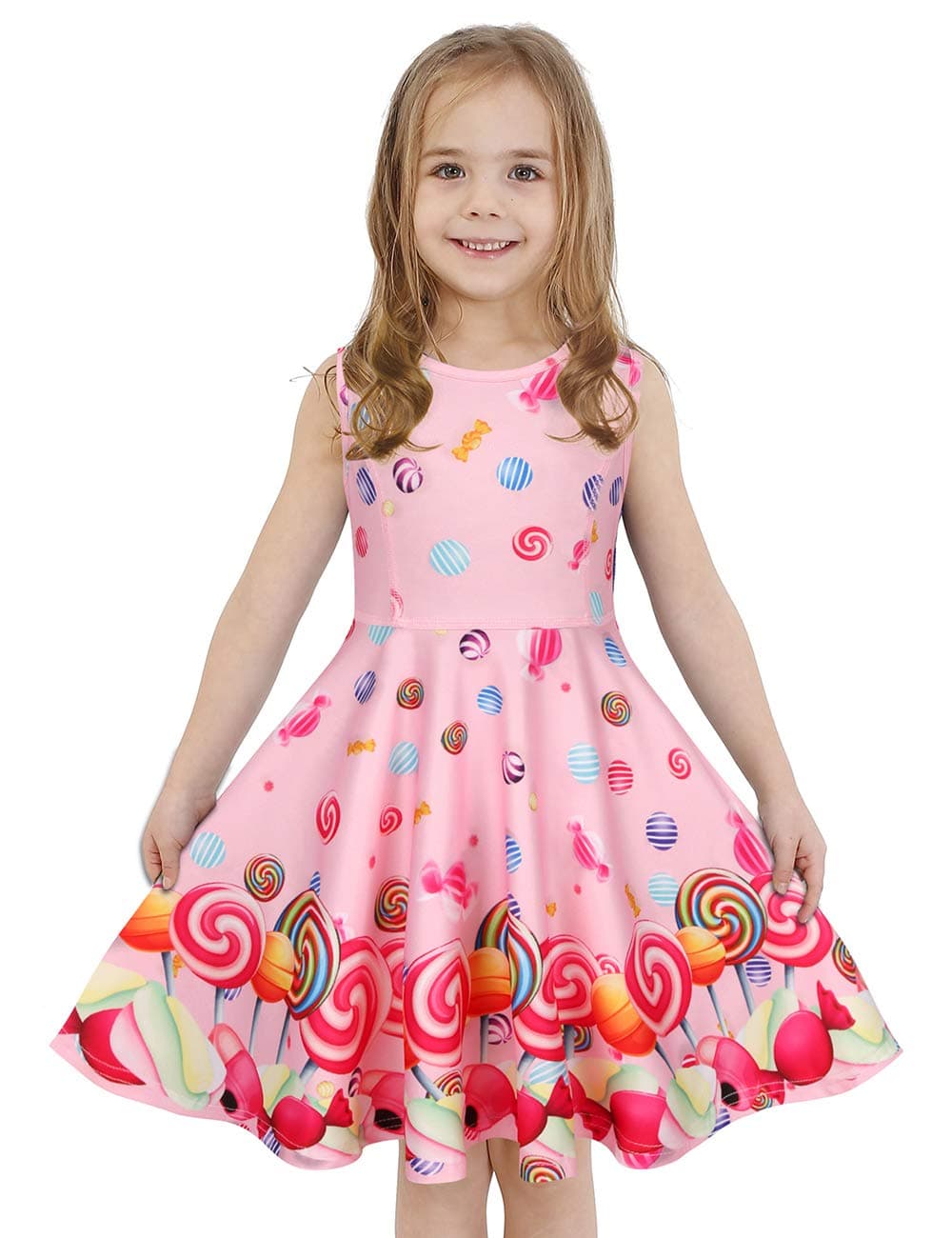 Girls Dress Sleeveless Long Sleeve Kids Toddler Little Big Girl Unicorn Mermaid Casual Dresses