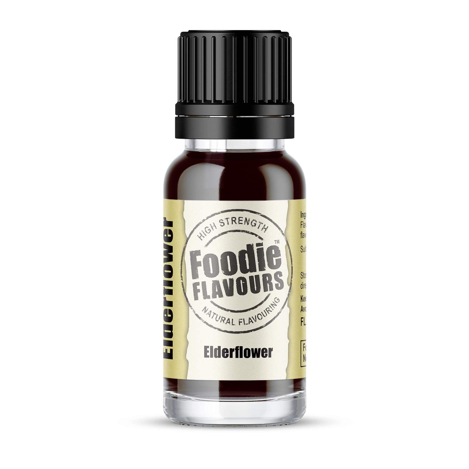 Foodie Flavours Natural Elderflower Flavouring, High Strength - 15ml