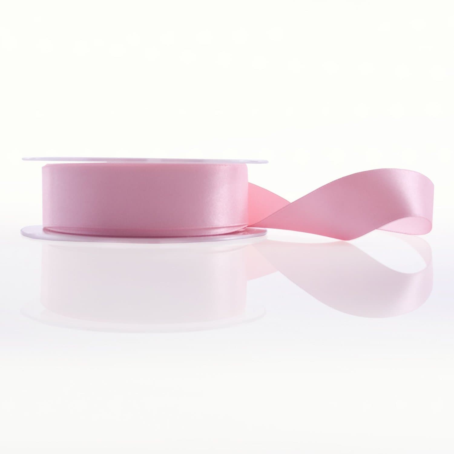 Baby Pink 25mm Satin Double Faced Ribbon (5mts Lengths)