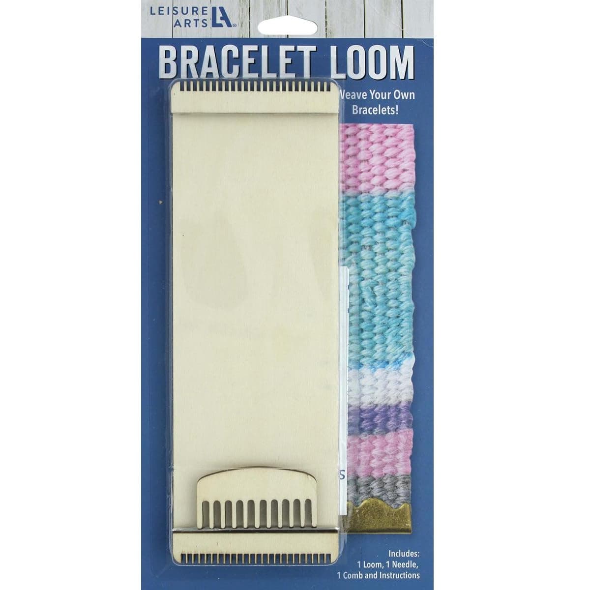 Leisure Arts Loom Bracelet Weaving, Bracelet Maker, Weaving Loom, Bead Loom, Bracelet Making Kit String, Weaving Kit, Beading Loom, Friendship Bracelet Making Kit, Weaving Loom for Adults