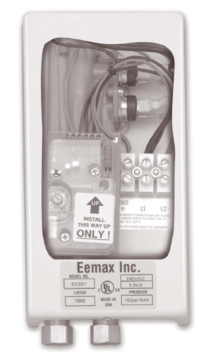 Eemax EX95T S 9.5KW 240V Therm Sanitation Electric Tankless Water Heater