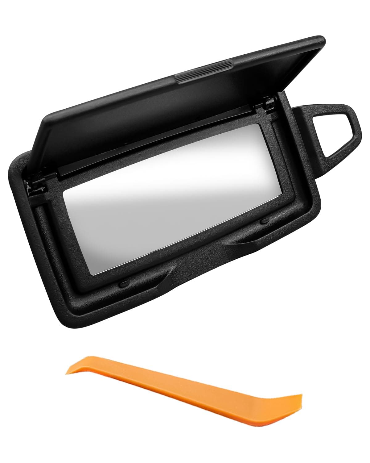 Left Sun Visor Vanity Mirror Cover Fit for Mercedes Benz ML/GL W166 GLA W156 GLC W253 GLE W292 GLS W166 W246 W205 W213 W222 Front Sun Visor Makeup Mirror Cap Black