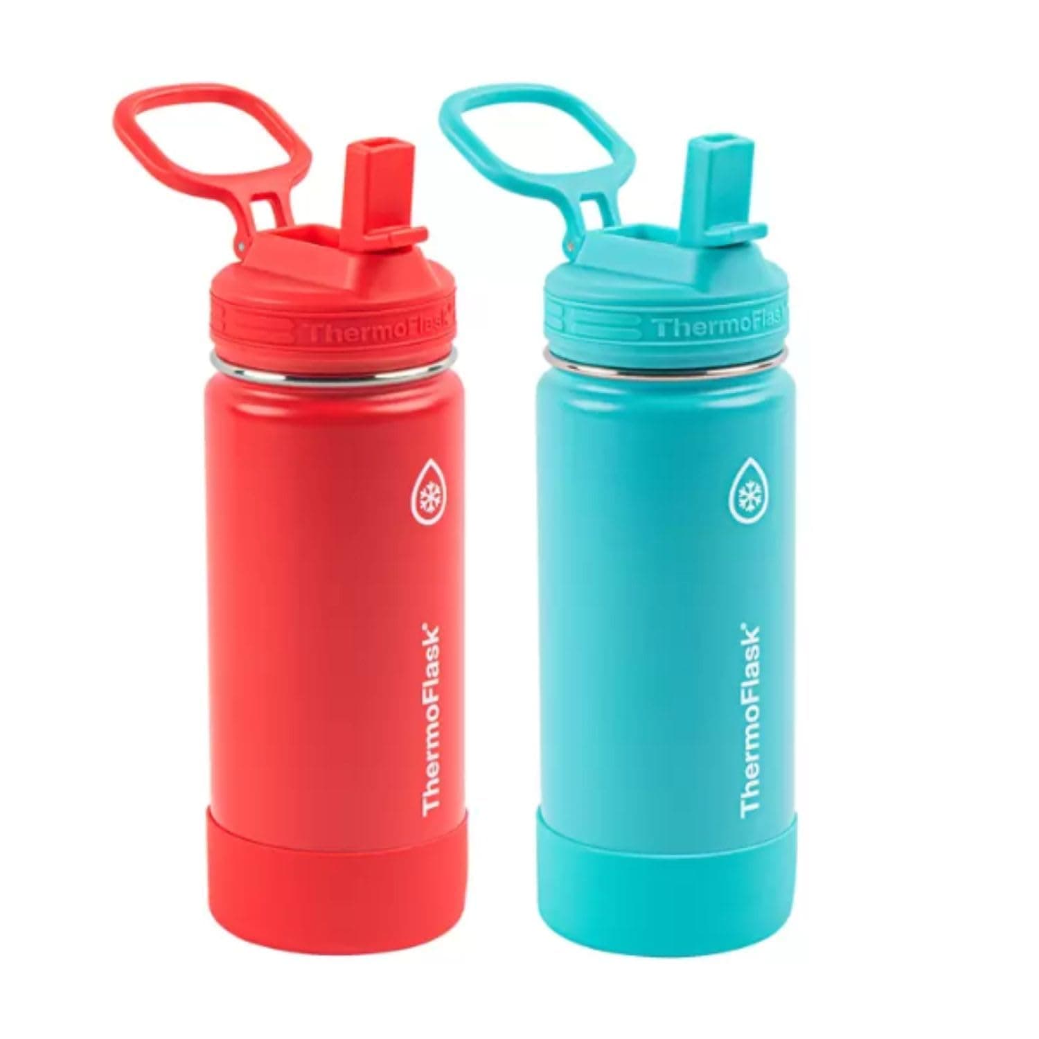 16oz Stainless Steel Water Bottle, 2-Pack