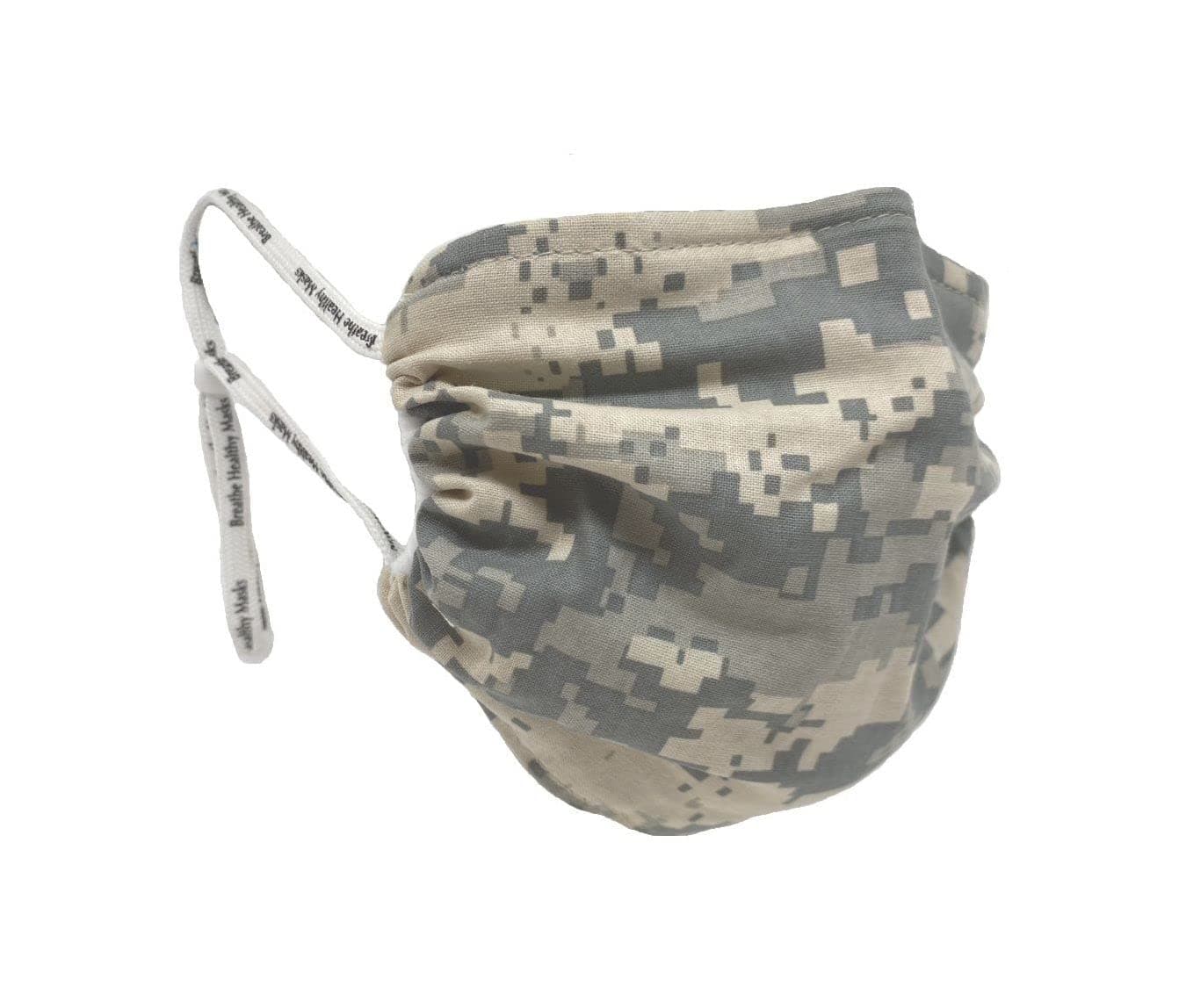 Digital Camo Face Mask, Reusable Mask for Men and Women, Adjustable, Breathable & Washable, Made in the USA