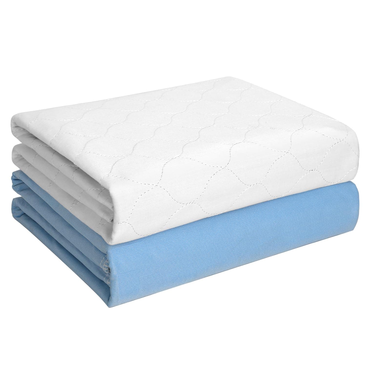 Heavy Absorbency Bed Pad, Washable and Reusable Incontinence Bed Underpads, 34"X52" (2 Pack), Waterproof Mattress Protector