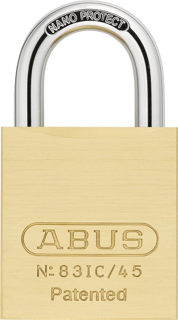 ABUS 83IC/45 Small Format Interchangeable Core Padlock - Core/Cylinder Not Included