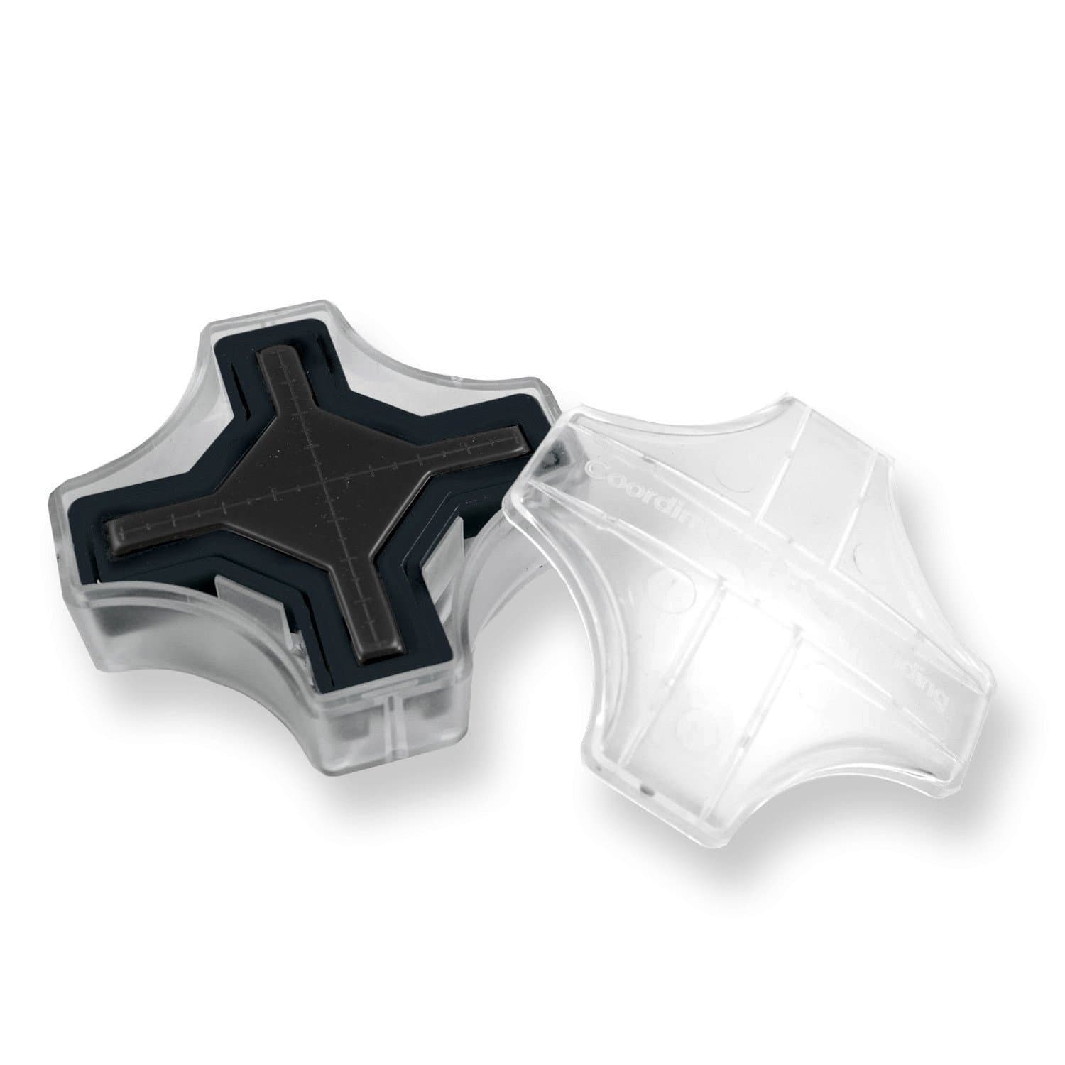 CoordiMate Self Inking XY Graph Stamp, Clear and Black, Inch Measurement (866242000167)