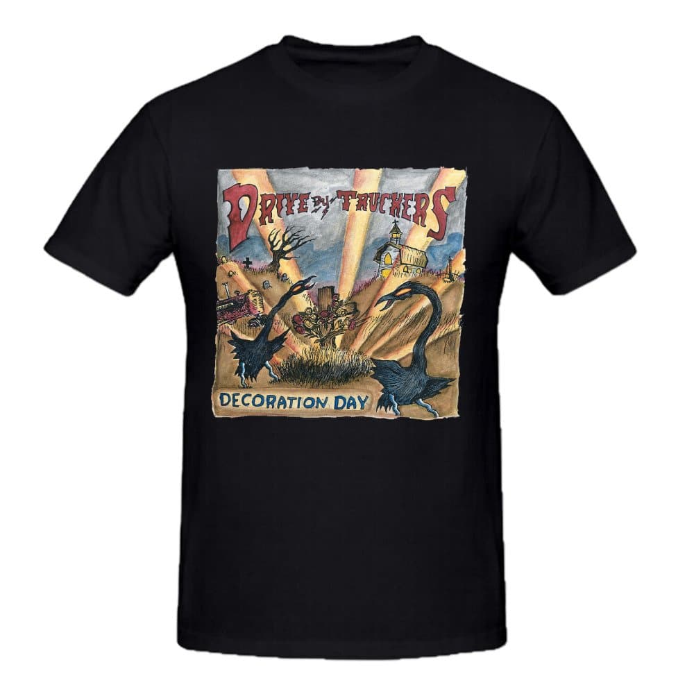 Jstmon Drive by Truckers Decoration Day Printed Tee Shirts Men Ground Neck