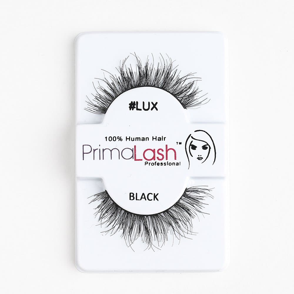 100% Human Hair False Lashes by PrimaLash Professional STYLE LUX- Handmade Strip Lashes