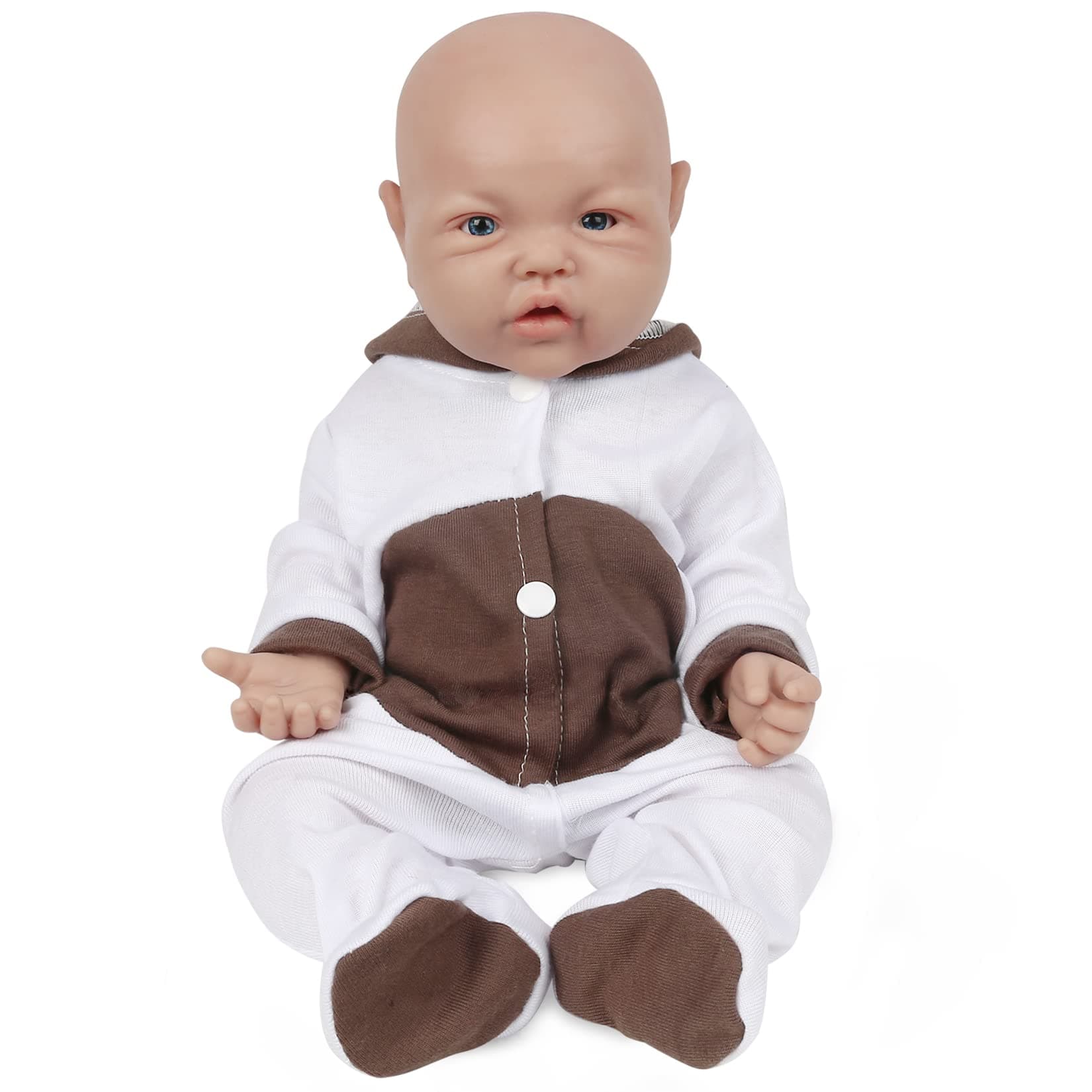17 Inch Full Silicone Baby Doll That Looks Real - Not Vinyl Material, Reborn Lifelike Girl