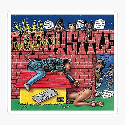 Snoop Doggy Dogg Doggystyle Album Cover Art Sticker Decal Vinyl - Peel and Stick to Any Smooth Surface