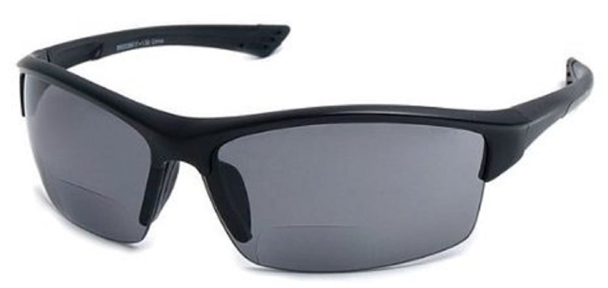 The Foster Bifocal Sun Reader Sport and Wrap Around Reading Sunglasses, Unisex Half Frame Readers