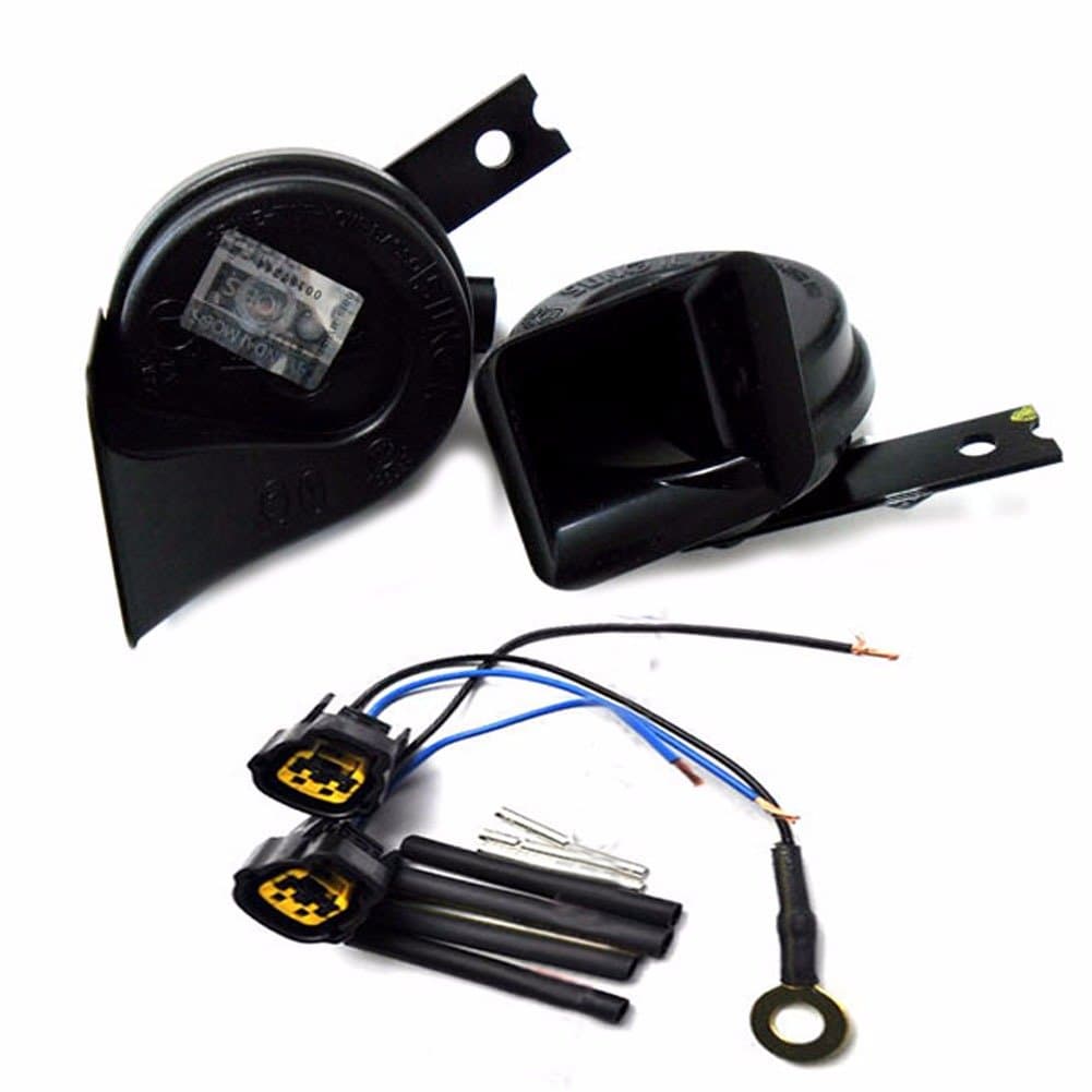 High-Low Pitch Dual Klaxon Horn Wire 4P For Kia 2013- K900 K9 Quoris OEM Parts