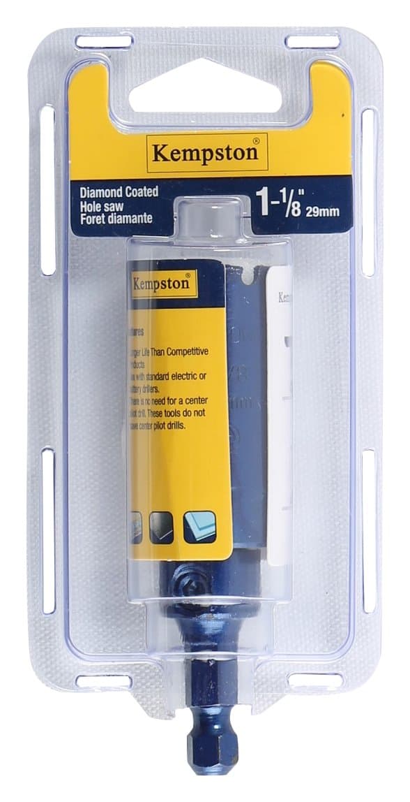 88031 Kempston Diamond Hole Saw, 1-1/8"
