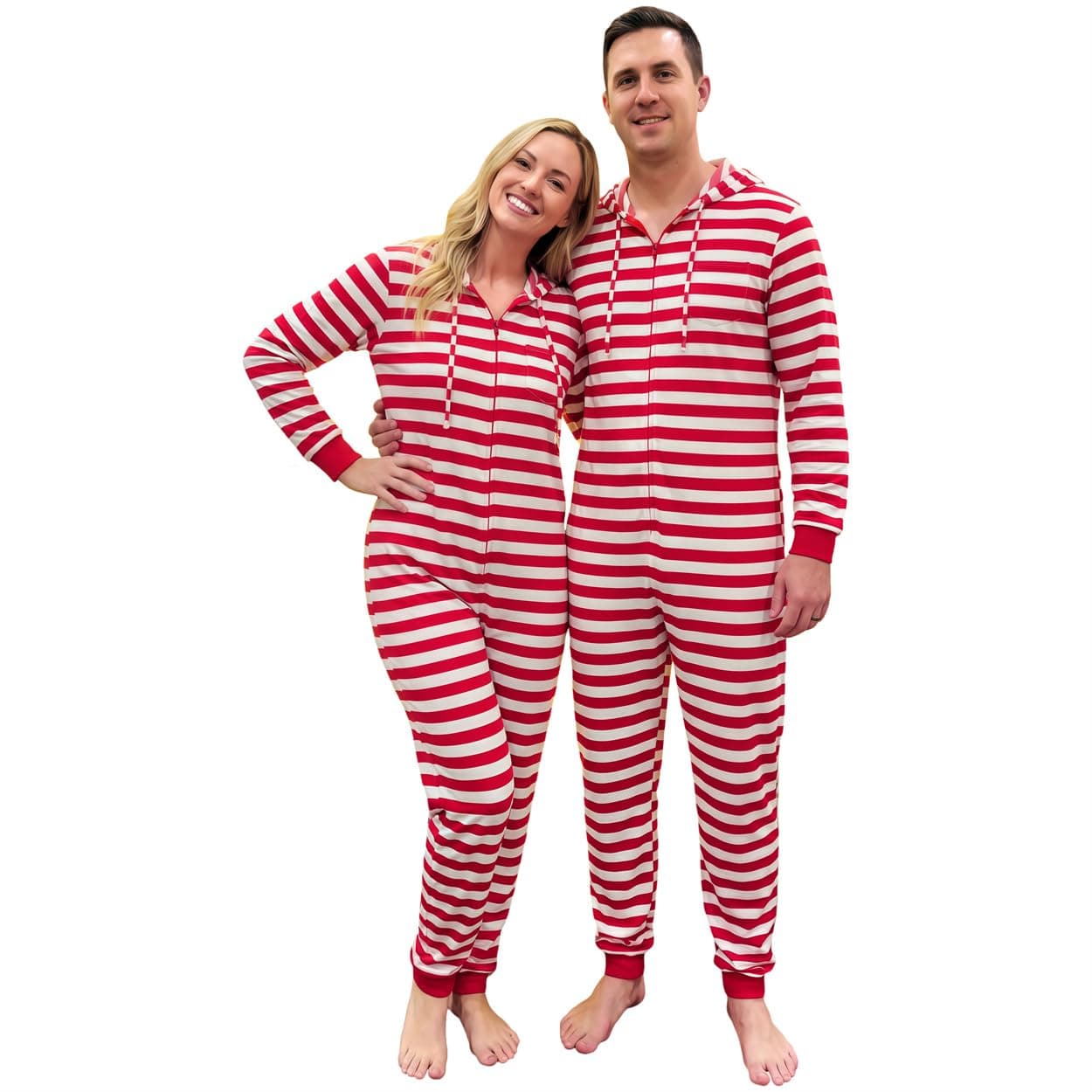 Matching Christmas Pajamas for Family: Christmas Onesie Pajamas Couples Xmas Hooded Pjs for Photos Parties Gifts