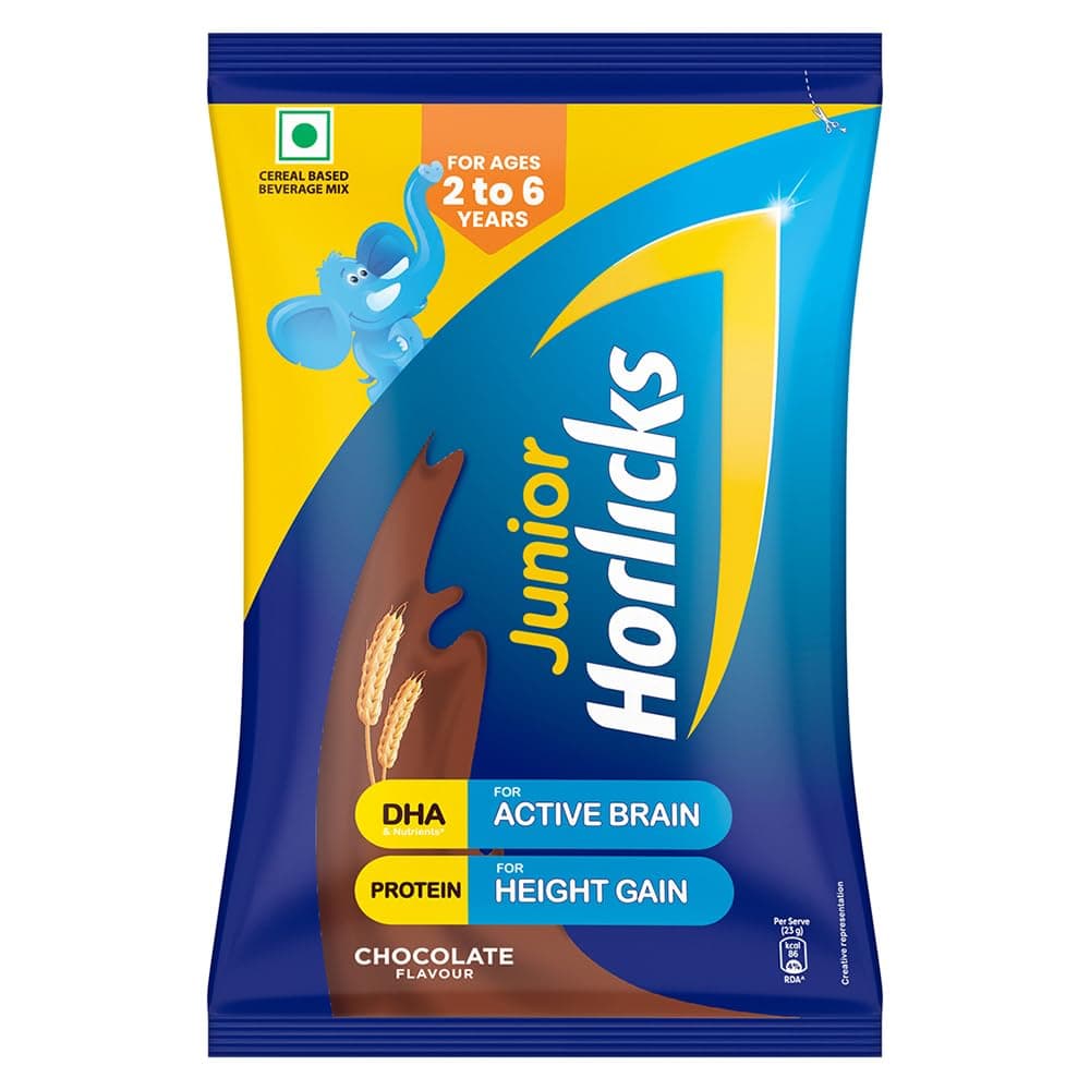 Junior Horlicks Health & Nutrition Drink Chocolate Pouch 400 g