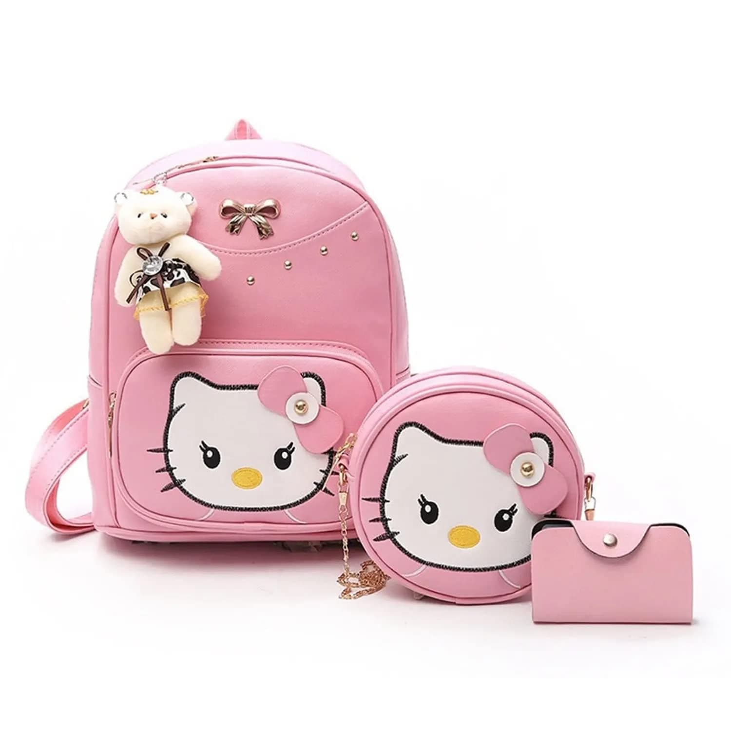 Bizanne Fashion Cute Kitty Backpack Combo For Women | Best Gifts For Girls | Fashion Backpack For Women | Latest Backpack For Girls