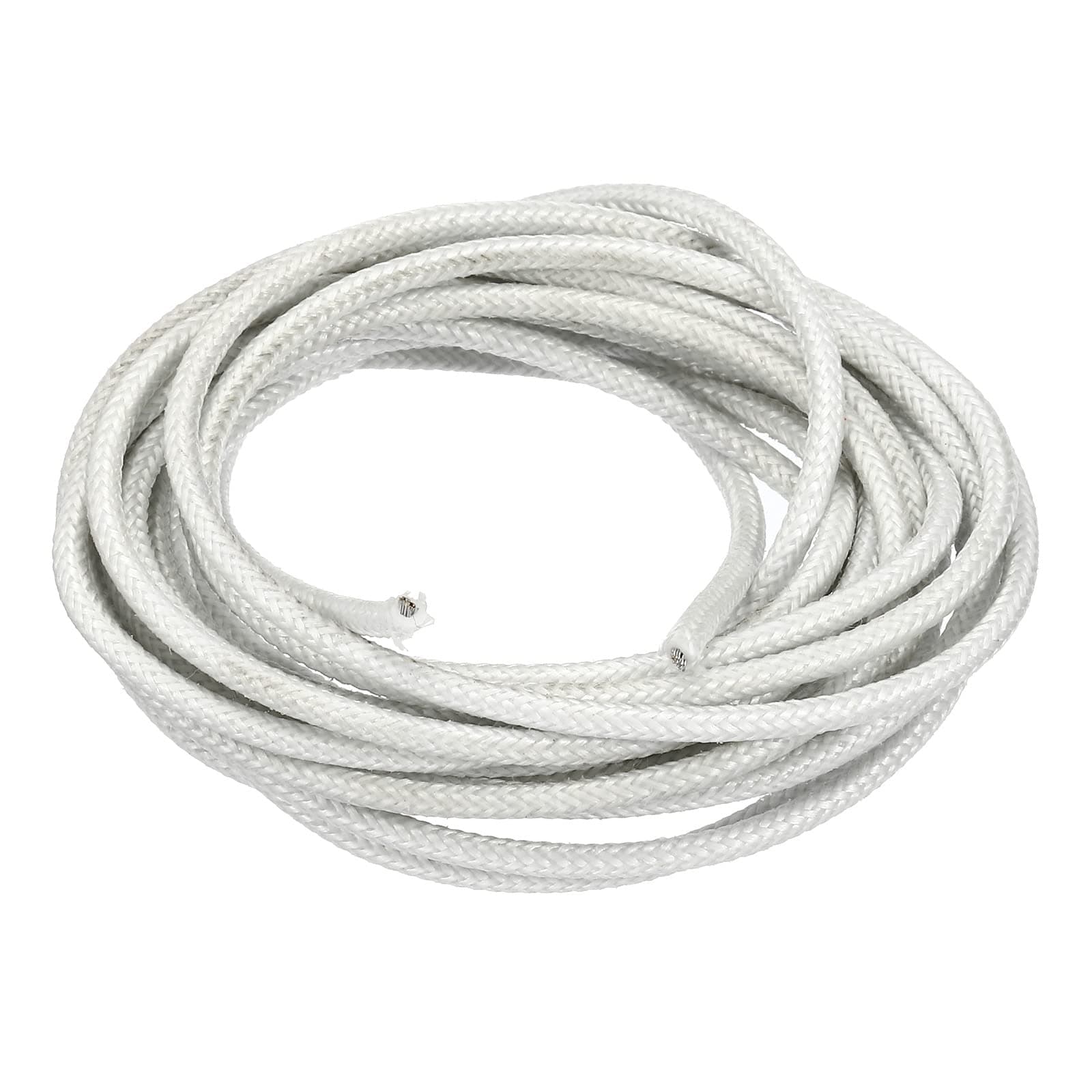 PATIKIL 9.8Ft 18AWG Electronic Wire, -30 to 200 Degrees Celsius Insulated High Temperature Resistant Electrical Flexible Silicone Cable for Lamp Boiler Heater, White