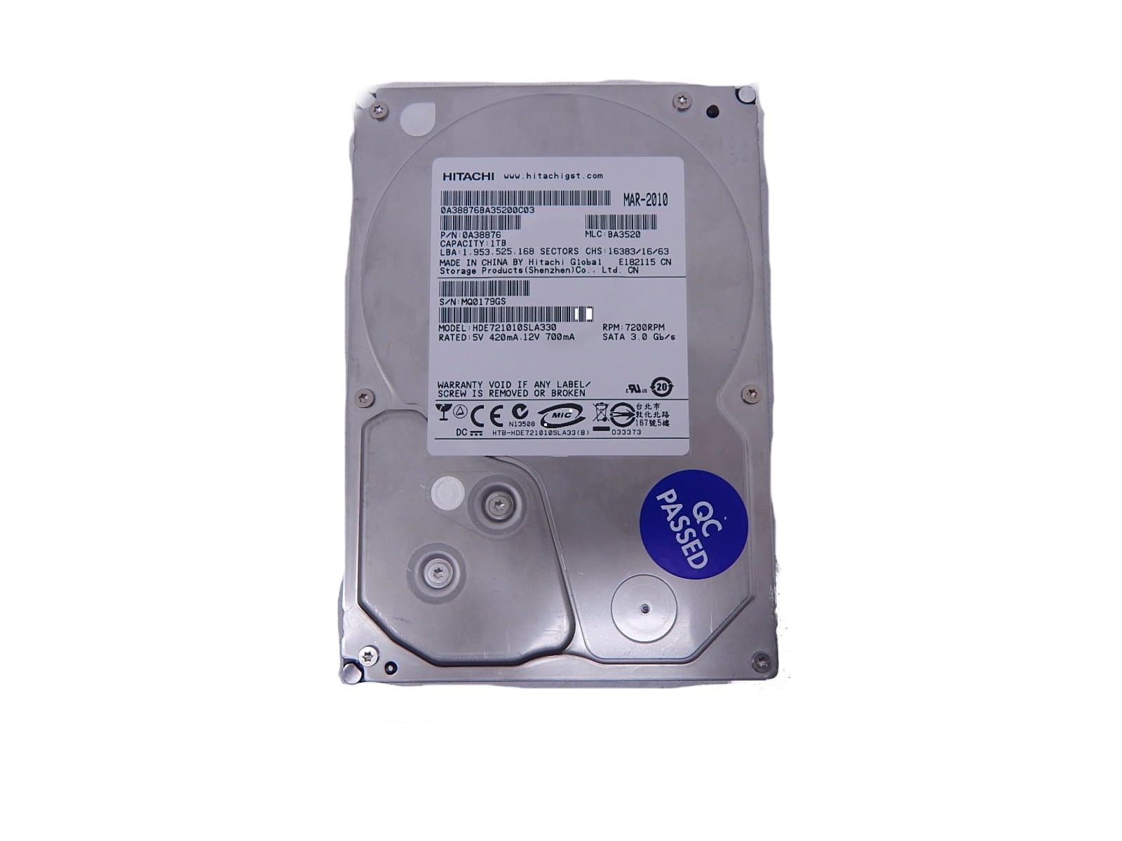 Hitachi Deskstar E7K1000 1 Terabyte (1TB) SATA/300 7200RPM 32MB Hard Drive
