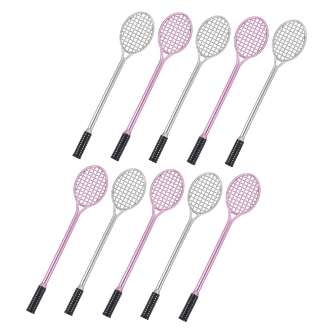 NUOBESTY10pcs Racket Gel Pen Gel Pen Bulk Lovely Party Decoration Gel Ink Pen Tennis Gel Pen Christmas Stocking Fillers Goodie Bag Filler Cute Writing Pens Cute Sign Pen Student Pen Girl