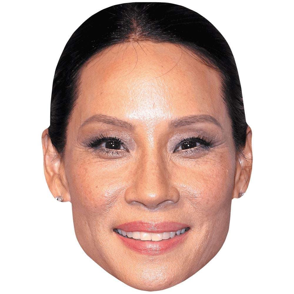 Lucy Liu (Smile) Celebrity Mask, Flat Card Face, Fancy Dress Mask