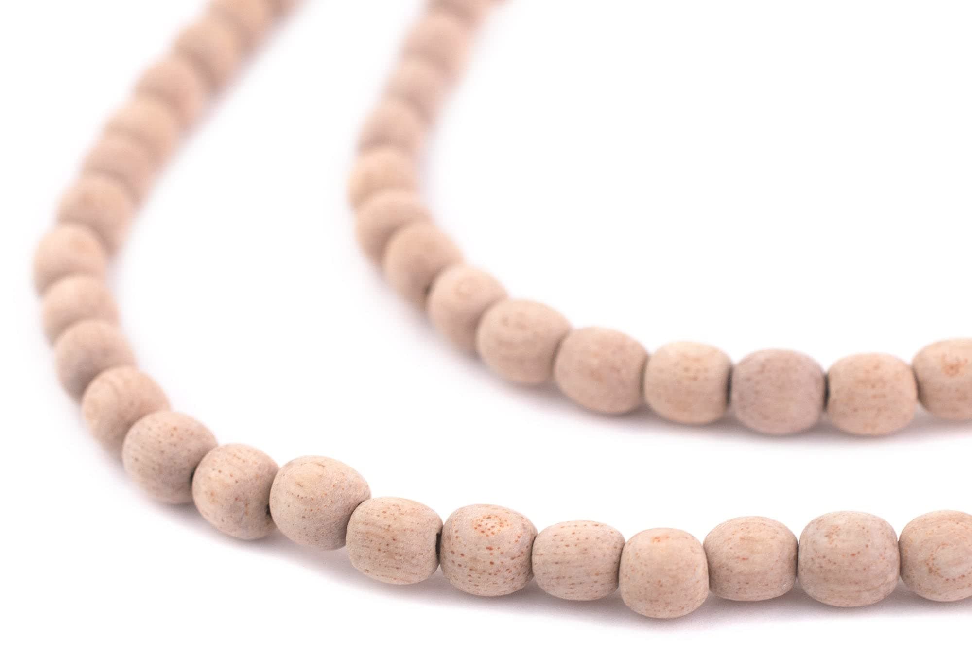 TheBeadChest Unwaxed Round Rosewood Beads (6mm)