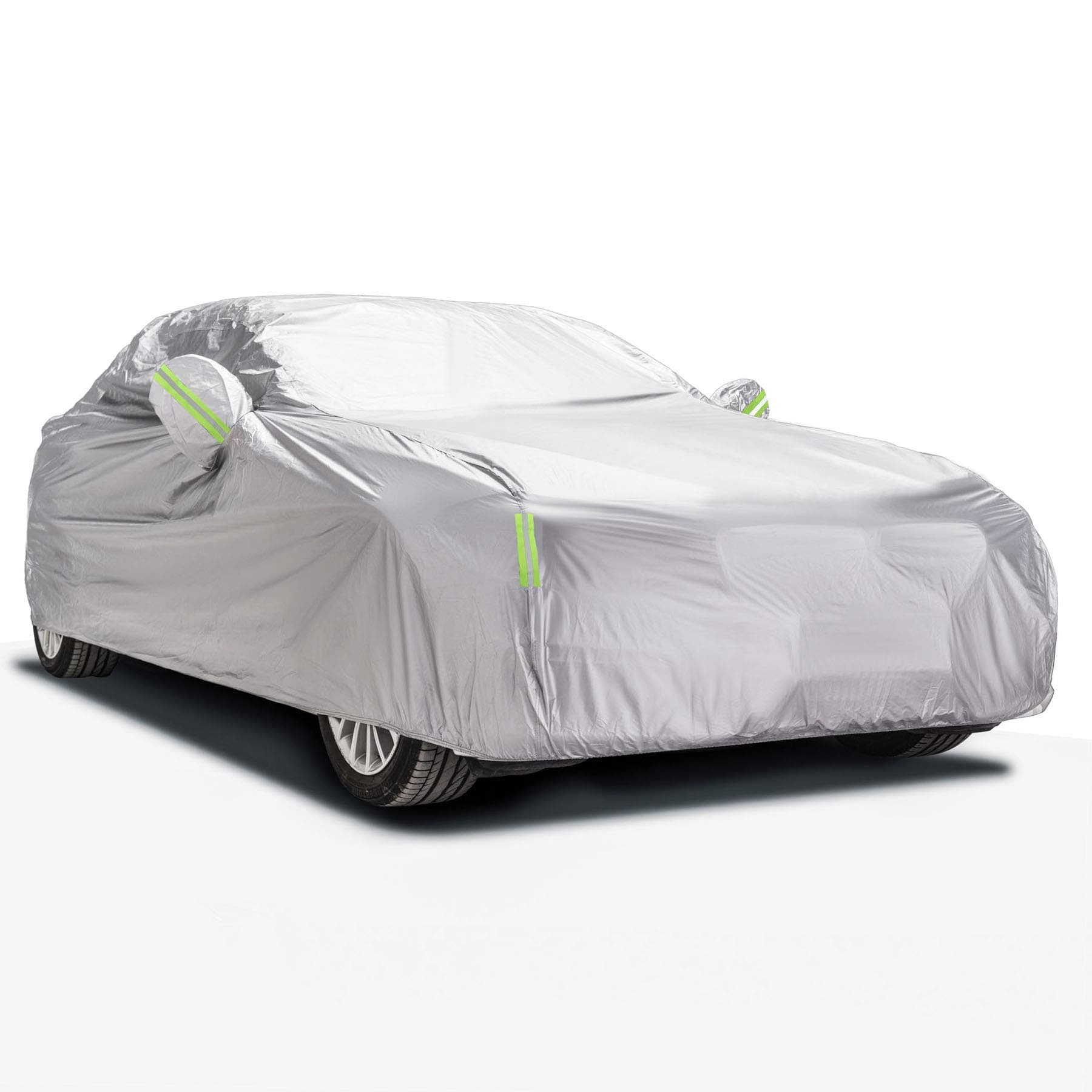 TekBox Car Cover - 190T Sun UV Rain Snow Vehicle Protection with Strap and Reflective Strips (X-Small)