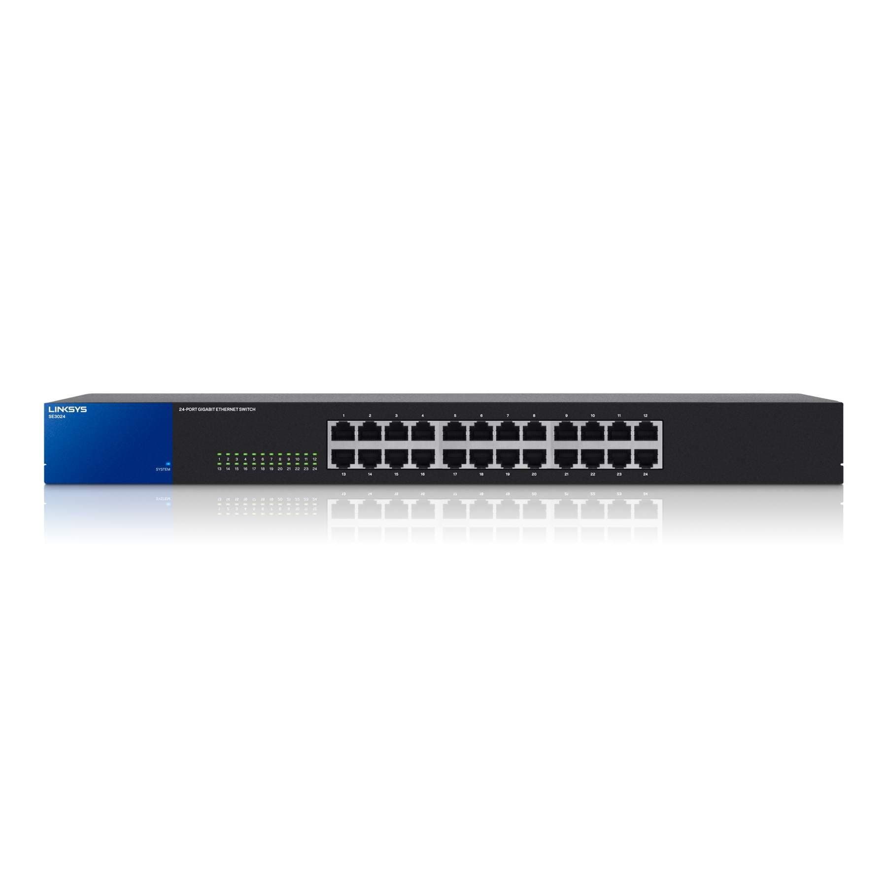 24-Port Metallic Gigabit Switch (SE3024), Black