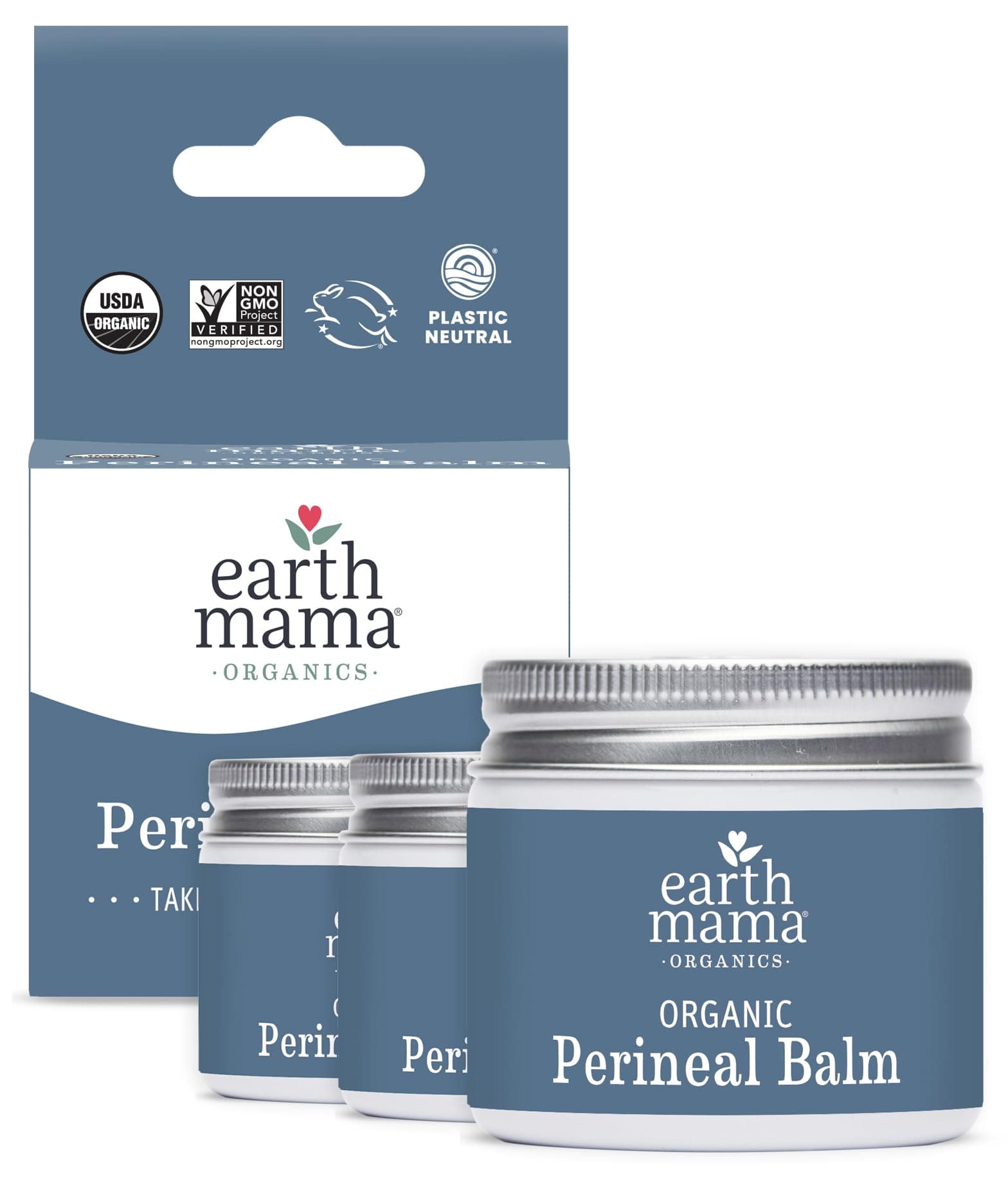 Earth Mama Angel Baby Earth Mama Bottom Balm, 2-Ounce Jars (Pack of 3)