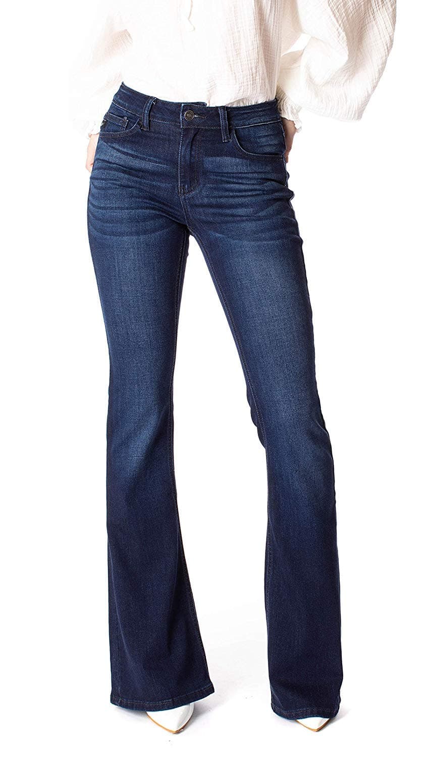 SALT TREEKan Can Women's Mid Rise Flare Hem Jeans - kc6102