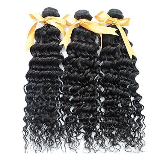 2012 Top Quality Human Hair weft Deep Curly 20" Brazilian Virgin Remy 100% Human Hair Weave Weft 3 Bundles 300 Grams Unprocessed Natural Color Extensions
