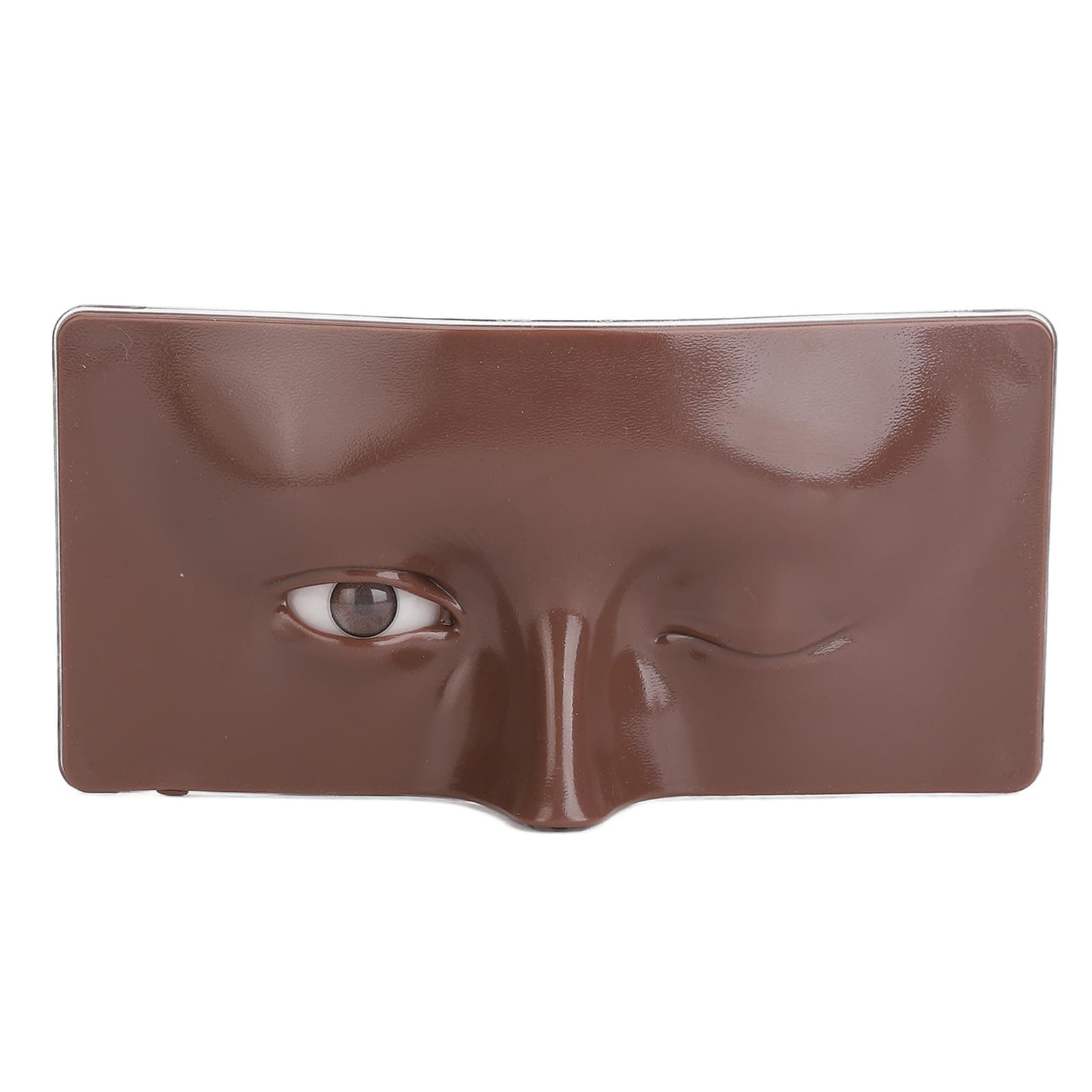 Eye Makeup Practice Board, Vivid Makeup Practice Face Board Simualted for Training School (Dark Skin)