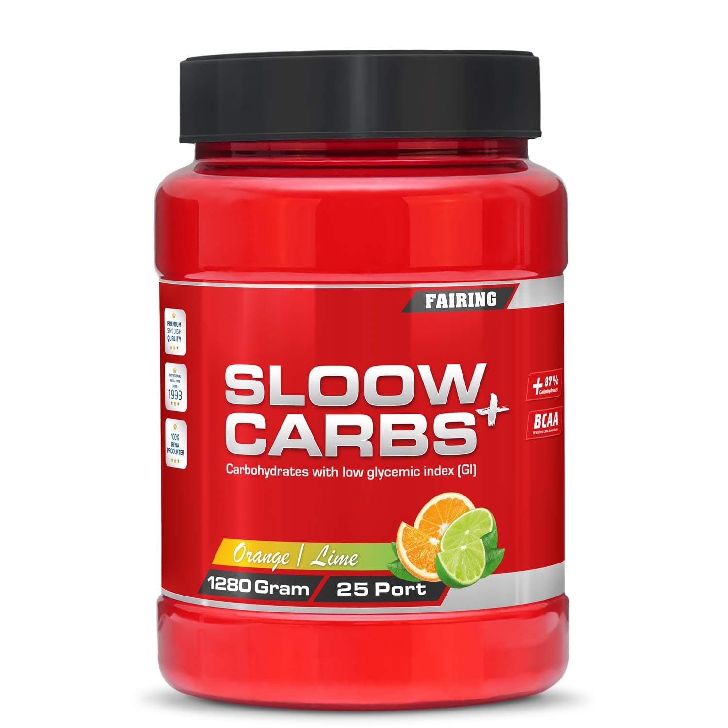 Fairing Sloow Carbs Sports Drink – Carbohydrates Electrolytes Vegan BCAA Powders 1280g