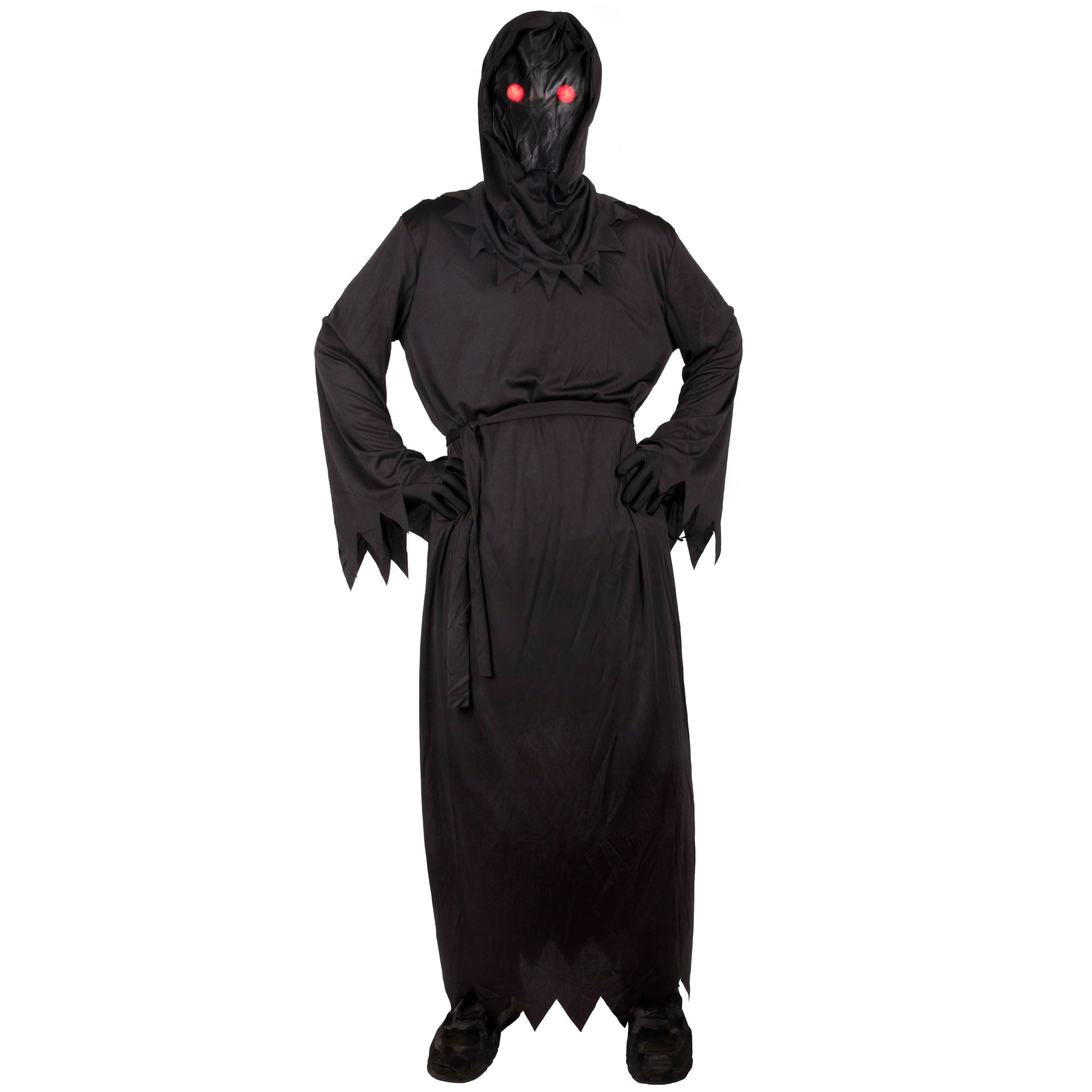 Youth 12+ yr Grim Reaper Costume - Halloween Costume for Youth - Creeper Scary Scream Outfit Horror Costume - Creepy Dementor Death Demon Cosplay Dress Up - Large