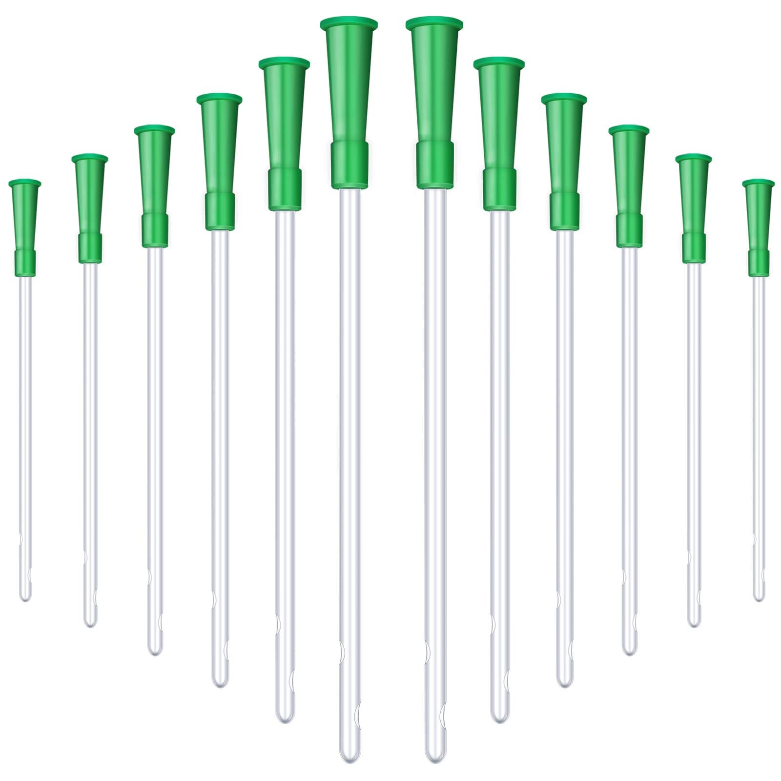 30 PVC Replacement Tubings Supplies Tubes Kit Clear Replacements Hose with Flexible Rounded End for Smooth Insert (14 FR)