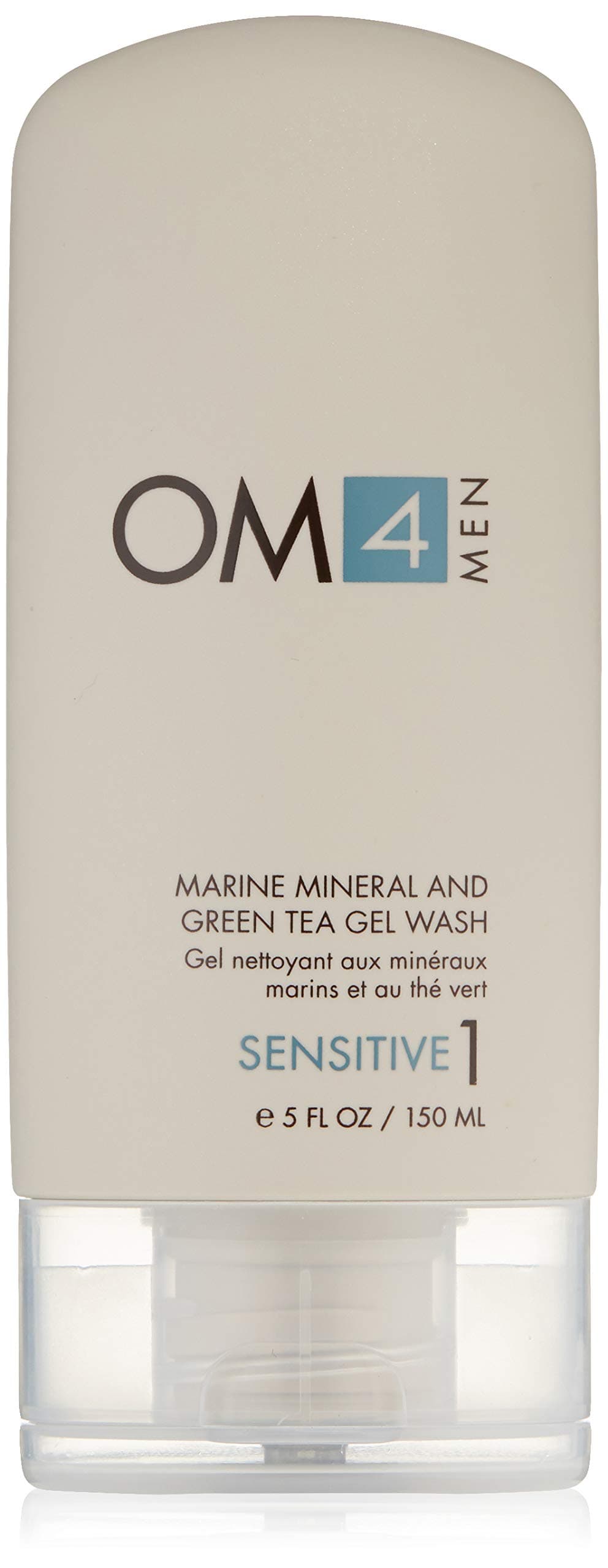 Organic Male OM4 Sensitive STEP 1: Marine Mineral & Green Tea Gel Wash - 5 oz