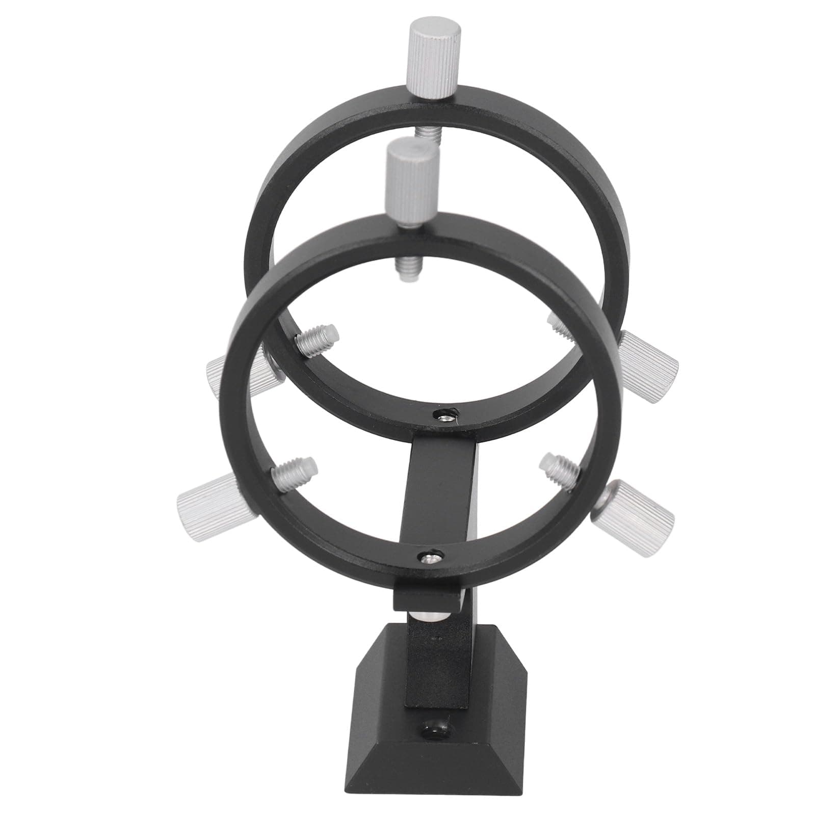 Adjustable Finder Scope Bracket, Aluminum Alloy Telescope Pointer Bracket with 1/4 Screw, Suitable for 42-58mm Finder, Easy to Install and Use