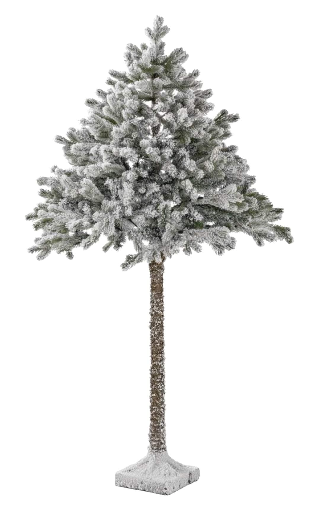 6ft Snowy Half Christmas Tree - Green